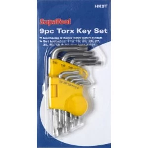 image of SupaTool Torx Key Set 9 Piece