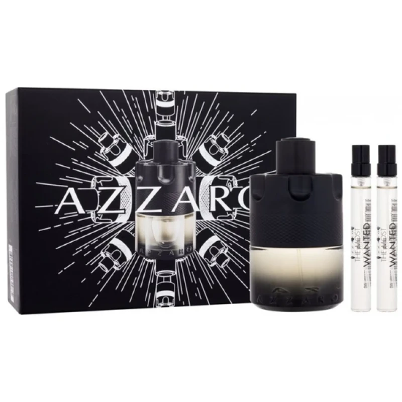 Image of Azzaro The Most Wanted Intense Eau de Toilette 100ml + 2 x Eau de Toilette 10ml Gift Set 100ml