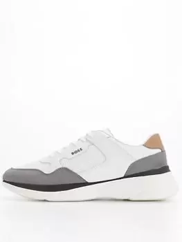 Image of BOSS Dean Runner Trainers - White, Size 10, Men