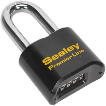 Image of Sealey Steel Combination Padlock 62mm Long