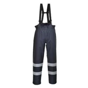 Image of Biz Flame Mens Flame Resistant Rain Multi Protection Lined Trousers Navy 2XL