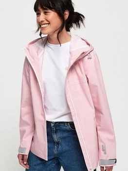 Image of Superdry Harper Waterproof Jacket - Pale Lilac Size 10, Women
