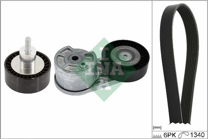 Image of V-Ribbed Belt Set INA 529 0551 10