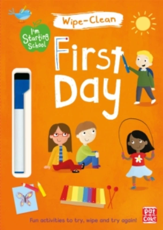 Image of I'm Starting School: First Day : Wipe-clean book with pen Paperback / softback