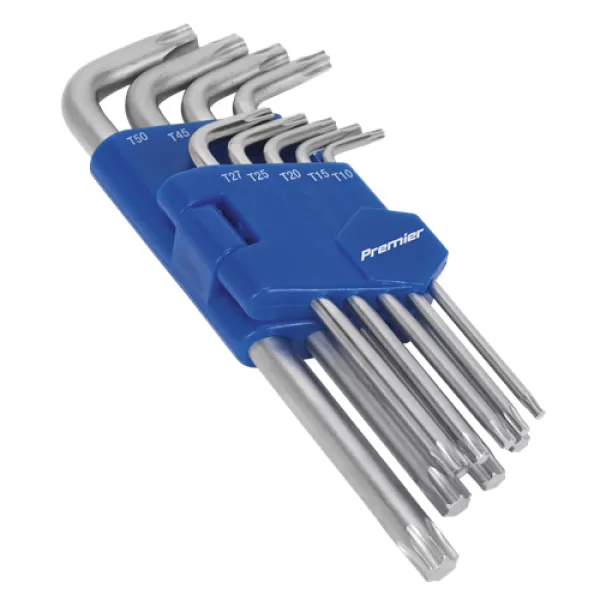 Image of Genuine SEALEY AK7142 TRX-Star Key Set 9pc Long