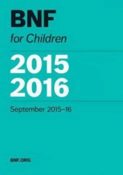 Image of Bnf for Children 2015-2016 by British Medical Association Paperback
