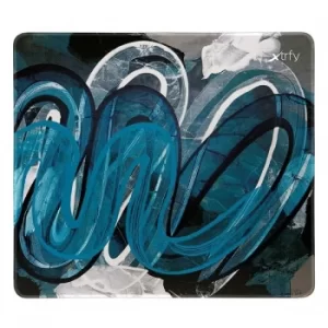 image of Xtrfy GP4 Large Surface Gaming Mouse Pad, Street Blue, Cloth Surface, Non-slip Base, Washable, 460 x 400 x 4 mm