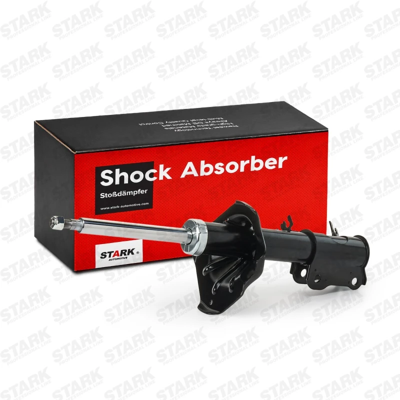 Image of STARK SKSA-0131139 Shock absorber Front Axle Left, Gas Pressure, Twin-Tube, Suspension Strut, Top pin Shock Absorber (854)
