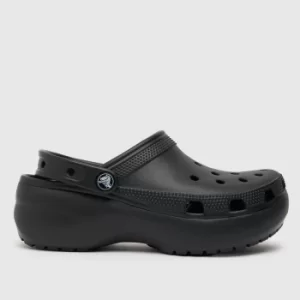 image of Crocs Black Classic Platform Sandals