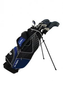 Image of Ben Sayers Left-Handed M8 Package Set Blue (Stand Bag) Graphite/Steel - Mens Left Hand, Blue, Men