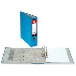 Image of 5 Star Lever Arch File 70mm Spine A4 Blue Pack 10