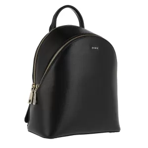 Image of DKNY Bryant Sutton Medium Backpack - Black/Gold, Women