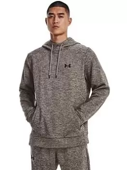 Image of Under Armour Training Armour Fleece&reg; Twist Hoodie - Grey Size M Men