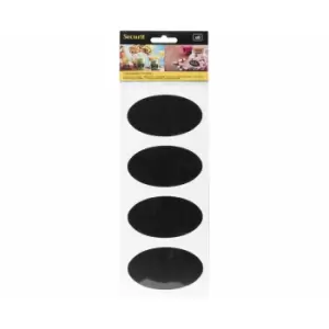 Image of Securit Oval Chalkboard Stickers Pack of 8, none