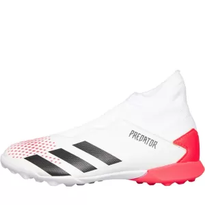 Image of Adidas Junior Predator Laceless 20.3 Astro Turf Football Boot, White, Size 11