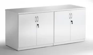 Image of Credenza 1600 Cupboard High Gloss White