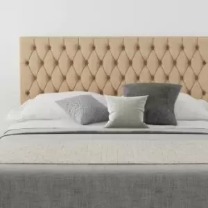 Image of Monroe Upholstered Headboard, Firenza Velour, Champagne - Headboard 60cm Size Double (135x200)