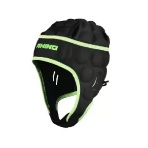 Image of Rhino Senator Head Guard Junior (black/Green, Small Boys)