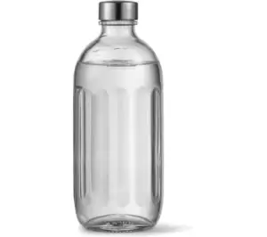 image of AARKE Pro A1074 Glass Water Bottle, Silver/Grey,Clear