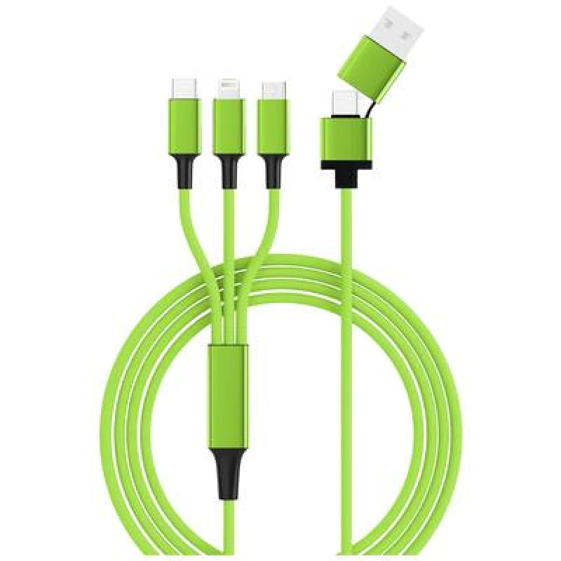 Image of Smrter HYDRA ULT GN - Ladekabel USB-A/USB-C -> micro USB Lightning...