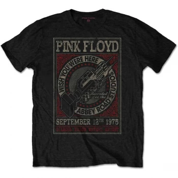 Image of Pink Floyd - WYWH Abbey Road Studios Unisex Large T-Shirt - Black