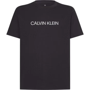Image of Calvin Klein Performance Essential Logo T Shirt - Black