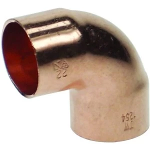 Image of Wickes End Feed Elbow - 15mm Pack of 5