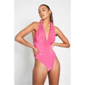 Image of I Saw It First Hot Pink Slinky Multiway Bodysuit - Pink
