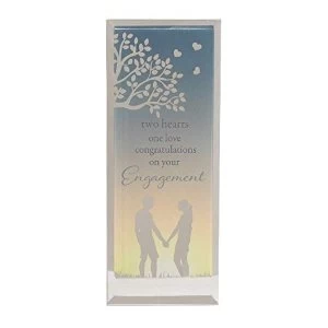 Image of Reflections Of The Heart Engagement Standing Plaque