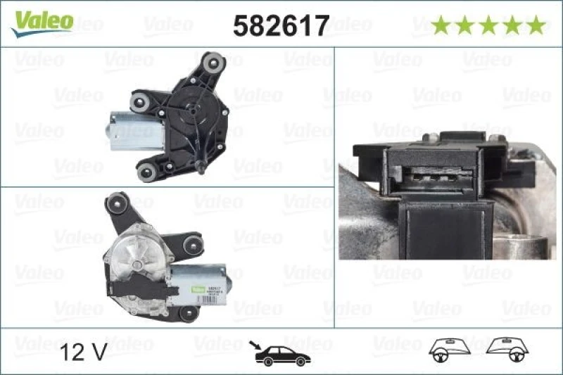 Image of Wiper motor VALEO 582617