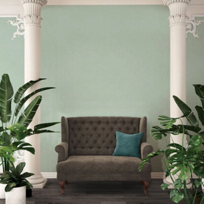 Image of Galerie Absolutely Chic Beige Green Metallic Hessian Effect Texture Smooth Wallpaper