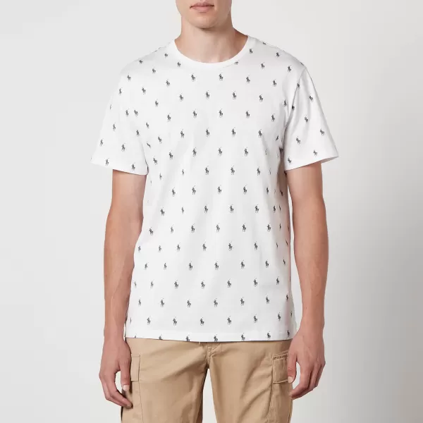 Image of Polo Ralph Lauren Logo-Print Cotton T-Shirt - S