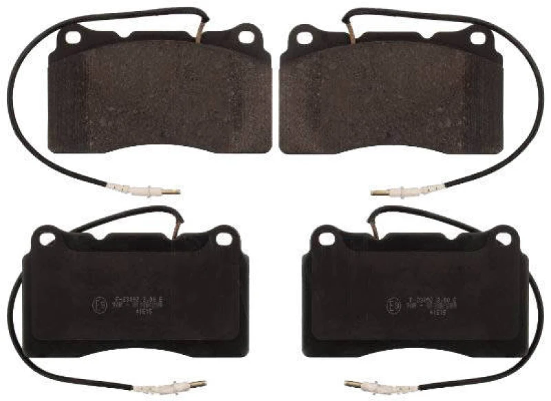 Image of Blue PRINT ADP154255 Brake pad set Front Axle, incl. wear warning contact Brake Pad Set,disc brake (402)
