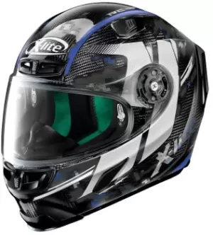 image of X-Lite X-803 Ultra Carbon Provocator 58 Helmet, black-blue, Size 2XL, black-blue, Size 2XL