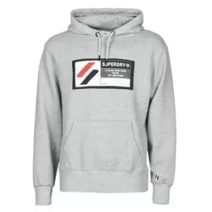 Image of Superdry SPORT JOCK TAG HOOD mens Sweatshirt in Grey - Sizes S,M,L,XL