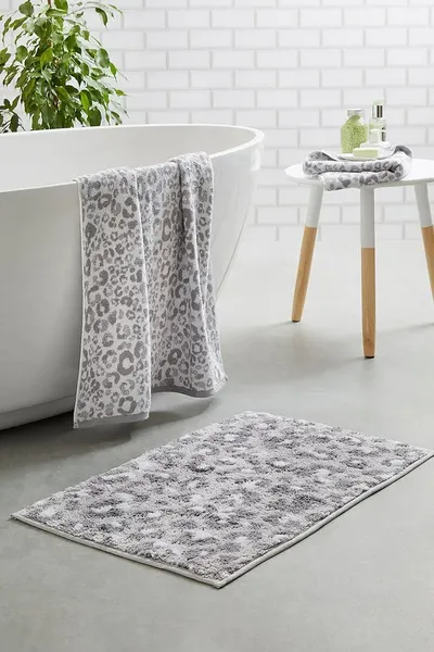 image of Fusion Grey Bathmat Grey/White