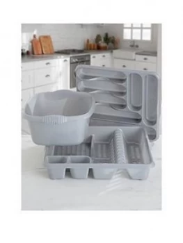 Wham Casa 3 Piece Kitchen Tidy Set - Grey