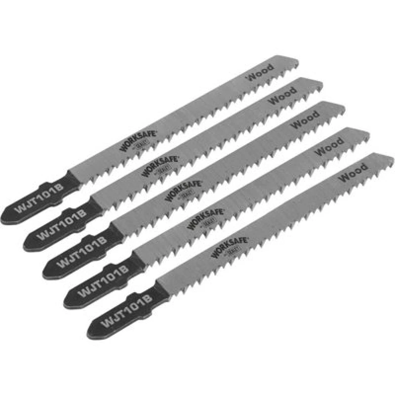 Image of Loops 5 PACK 75mm Chrome Vanadium Steel Jigsaw Blade - 10 TPI - Wood and Plastics Metallics