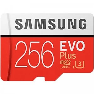 Image of Samsung 256GB Evo Plus Micro SD Card SDXC + Adapter - 95MB/s