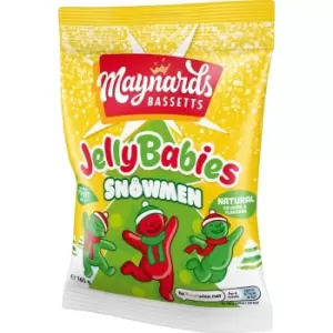 image of Maynards Bassetts Jelly Babies Snowmen Bag 165g