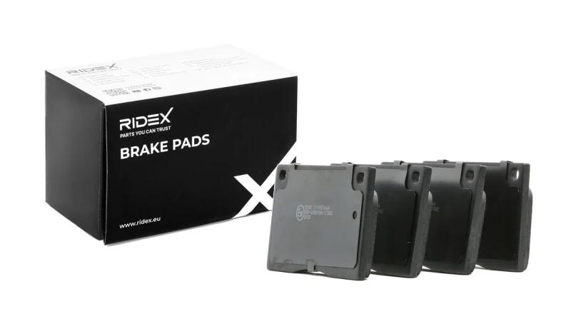 Image of RIDEX 402B1017 Brake pad set Front Axle, excl. wear warning contact Brake Pad Set,disc brake (402)
