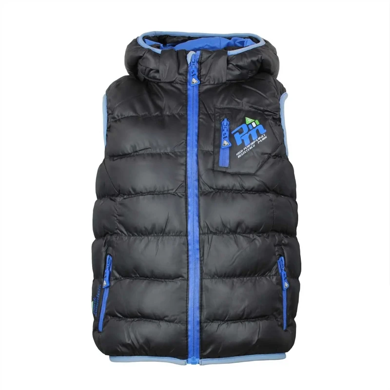 Image of Peak Mountain Children's sleeveless ski jacket Peak Mountain Ecarti Noir Male 5 ans ECARTI/3-8/YL/A-NOIR