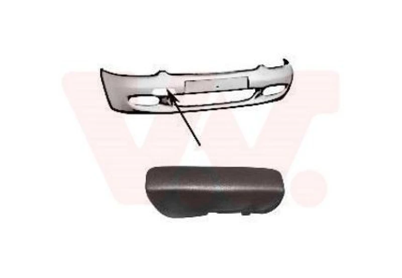 Image of VAN WEZEL Bumper cover VAN WEZEL 1856588