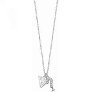 image of Ladies Guess Rhodium Plated FeelGuess Necklace