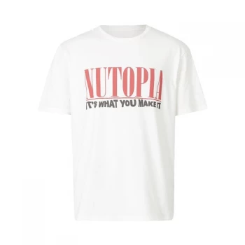 Image of AllSaints Ninety Short Sleeve Crew - Chalk White