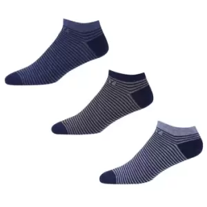 image of DKNY Liner Freeman 3 Pack Socks Mens - Multi