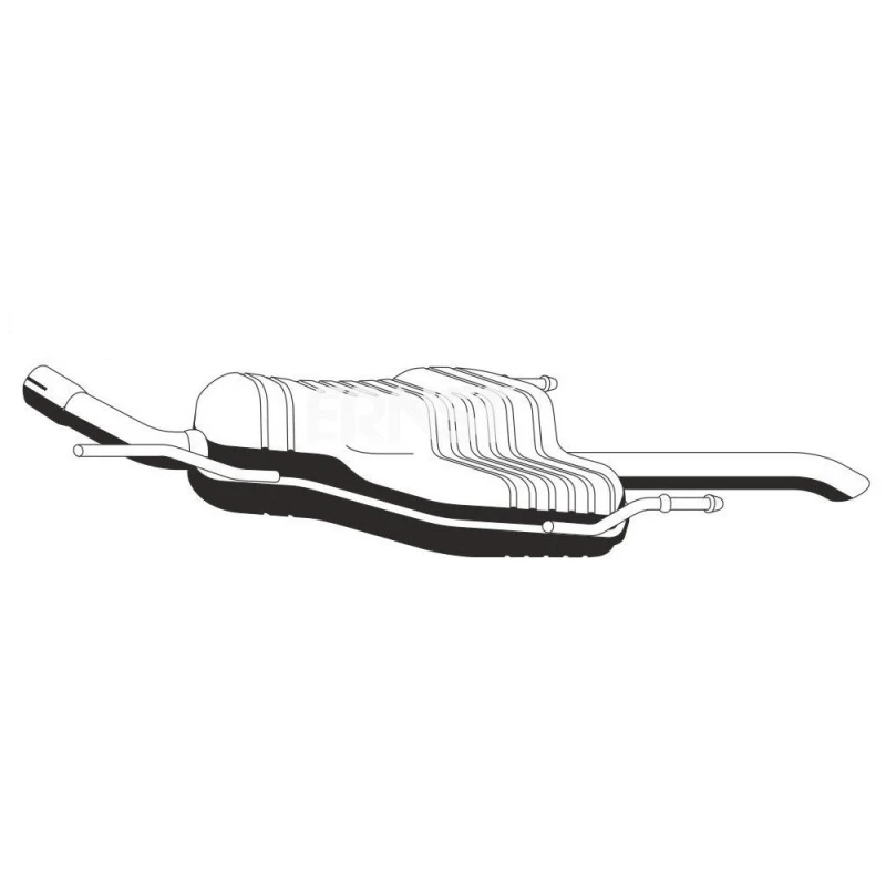 Image of ERNST 054041 Rear silencer End Silencer (3437)