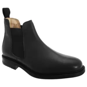 Image of Roamers Mens Leather Quarter Lining Gusset Dealer Boots (10 UK) (Black)