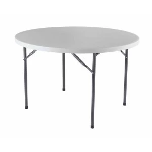 TC Office Morph Polypropylene Circular Folding Table, White