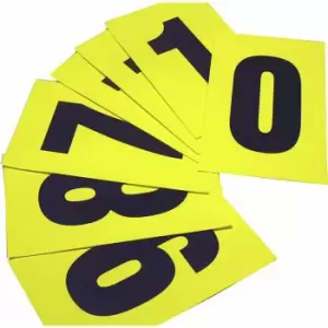 image of Character set, HxW 230 x 140 mm, self-adhesive numbers 0 - 9, 10 numbers